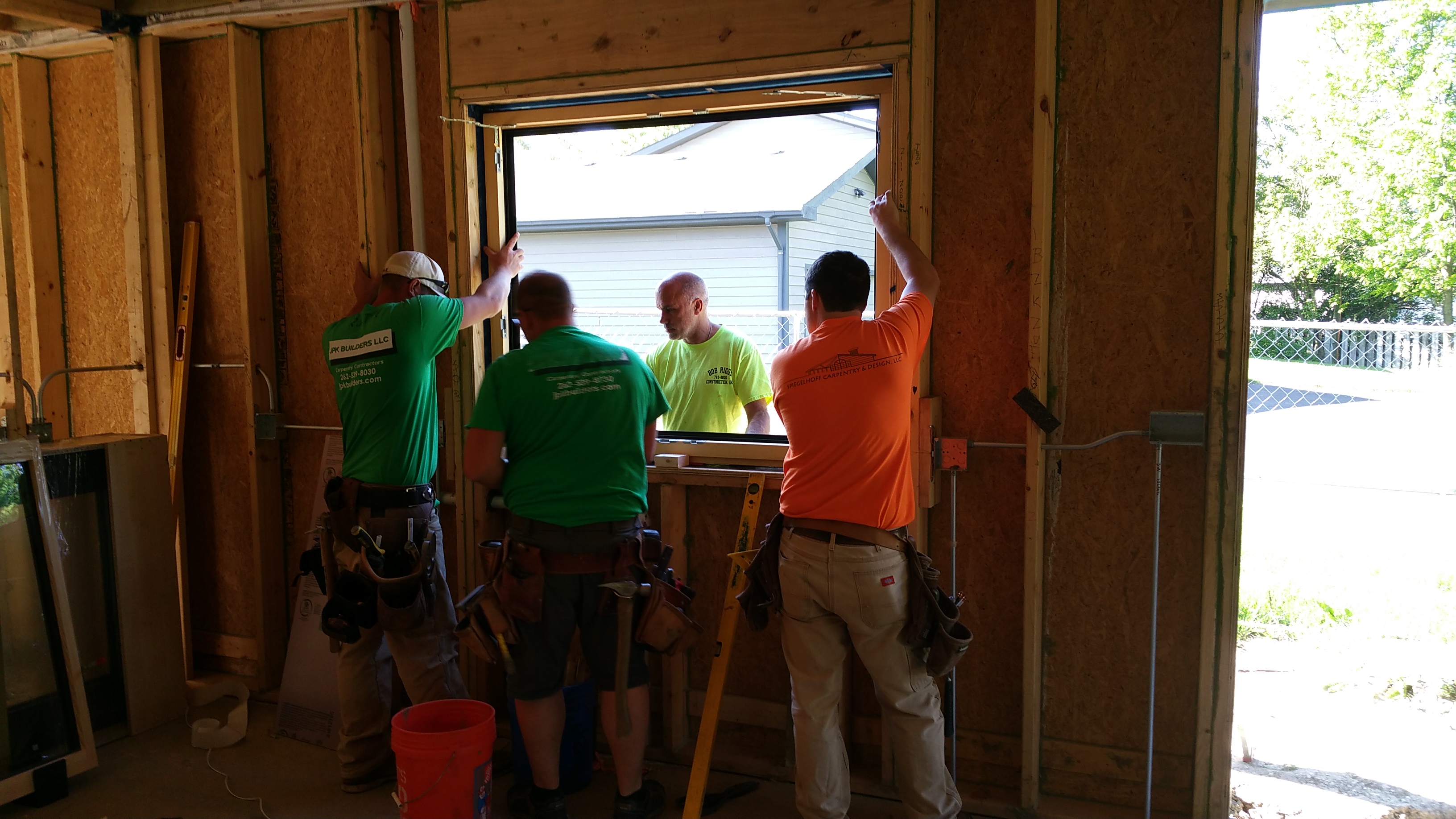 guys putting in kitchen window