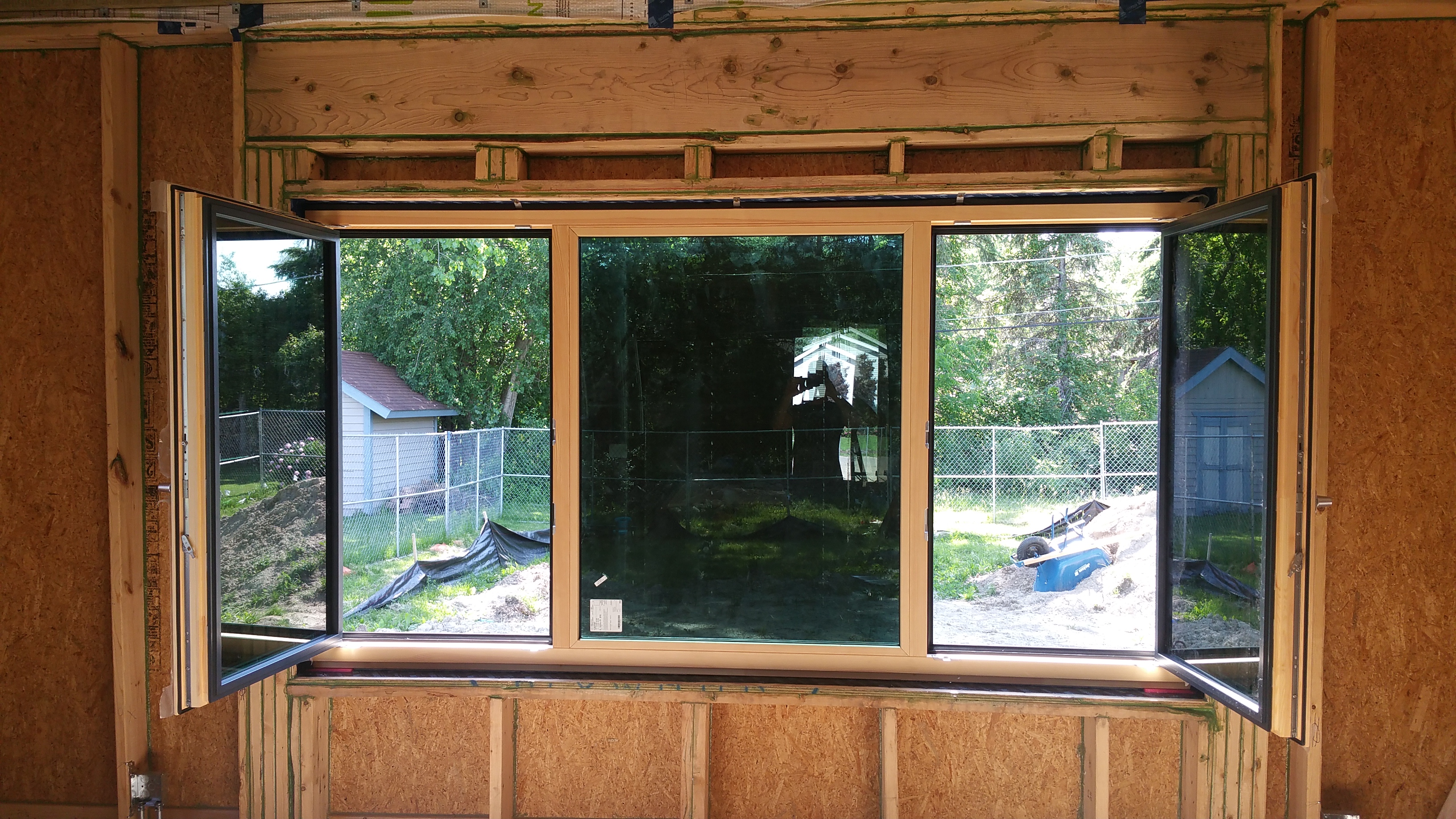 Suntuitive at full tint in afternoon looking out Family Rm window