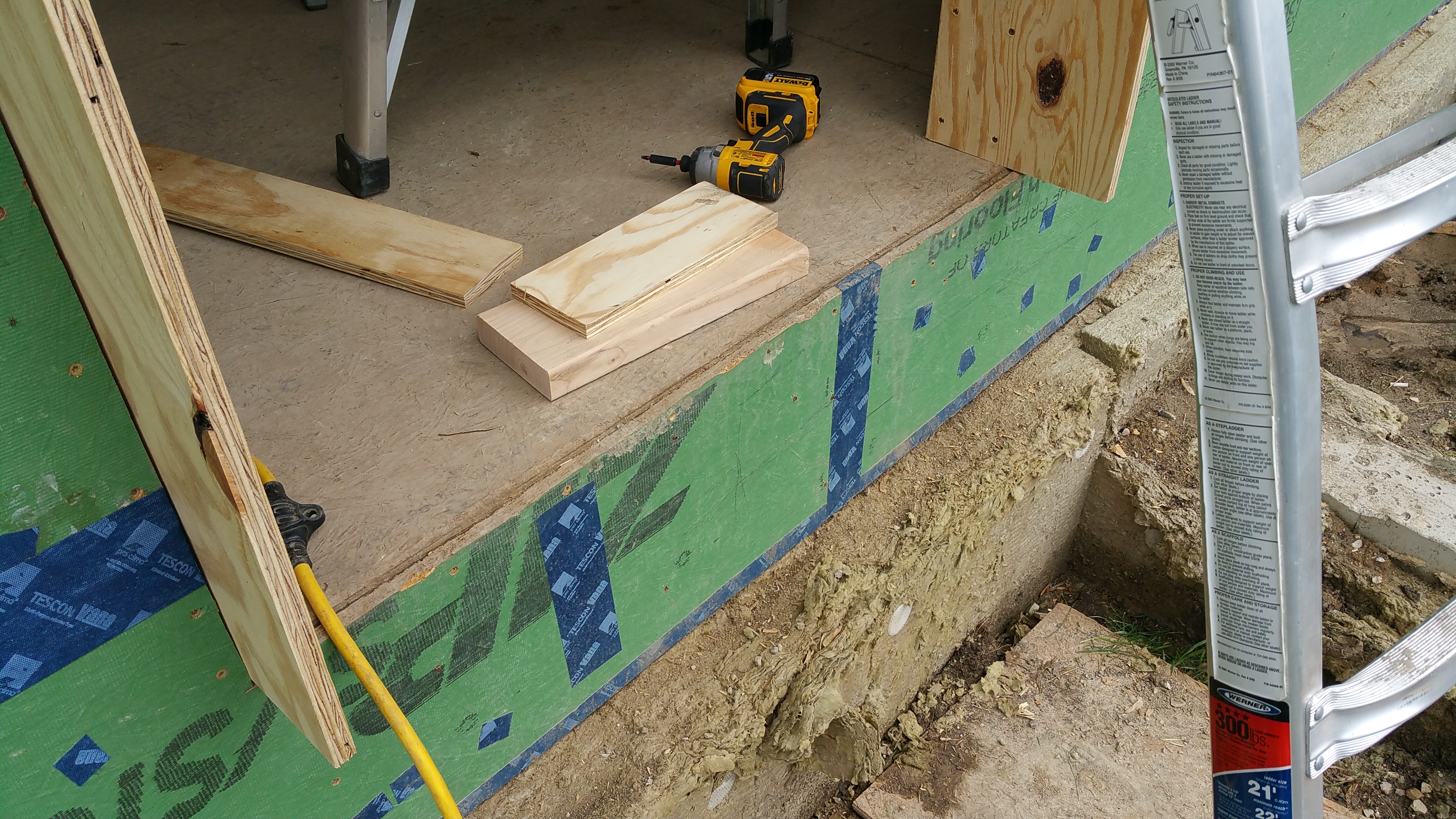 legs of kitch buck installed