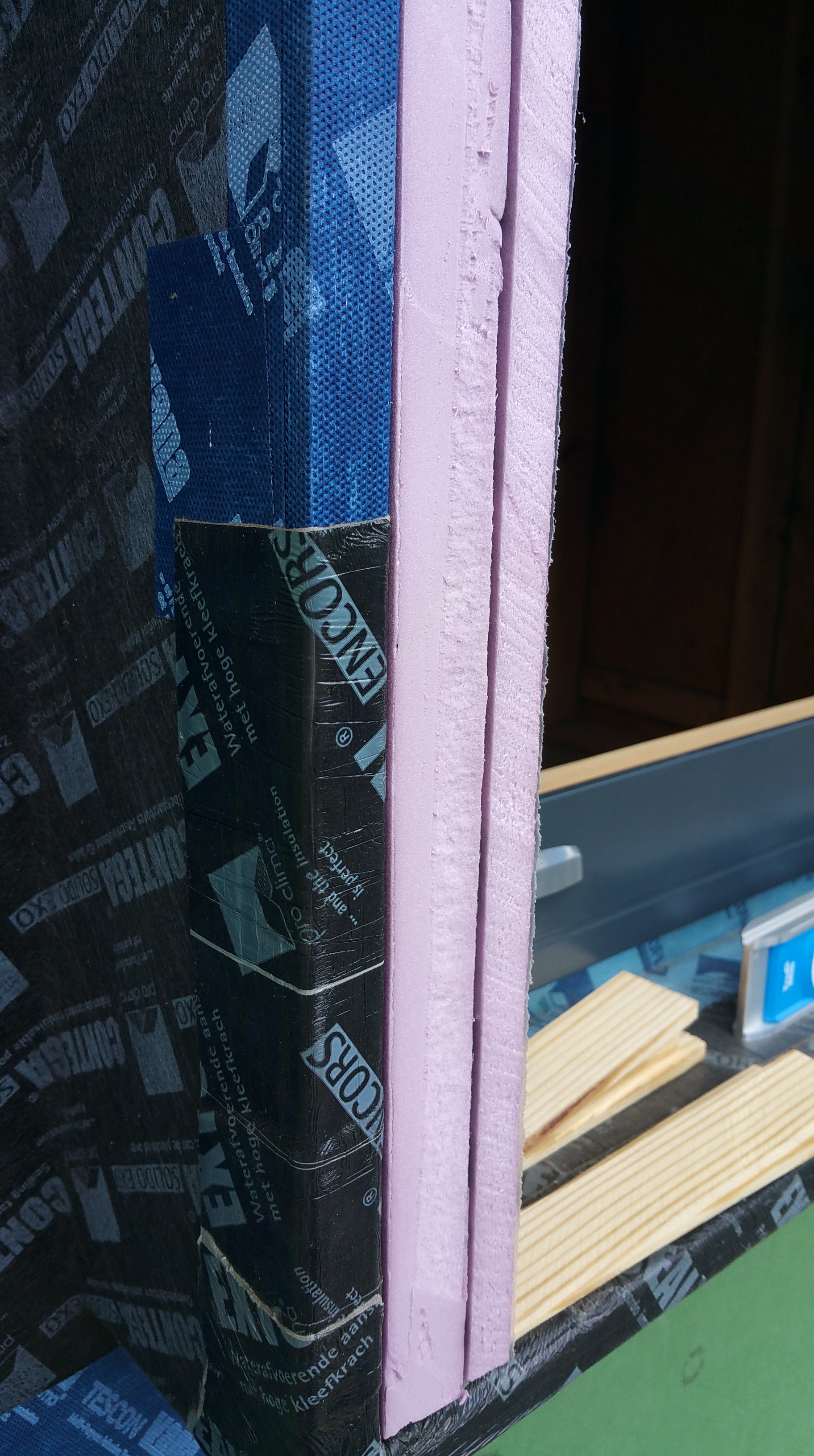 lower lft wdw buck w: foam on frame