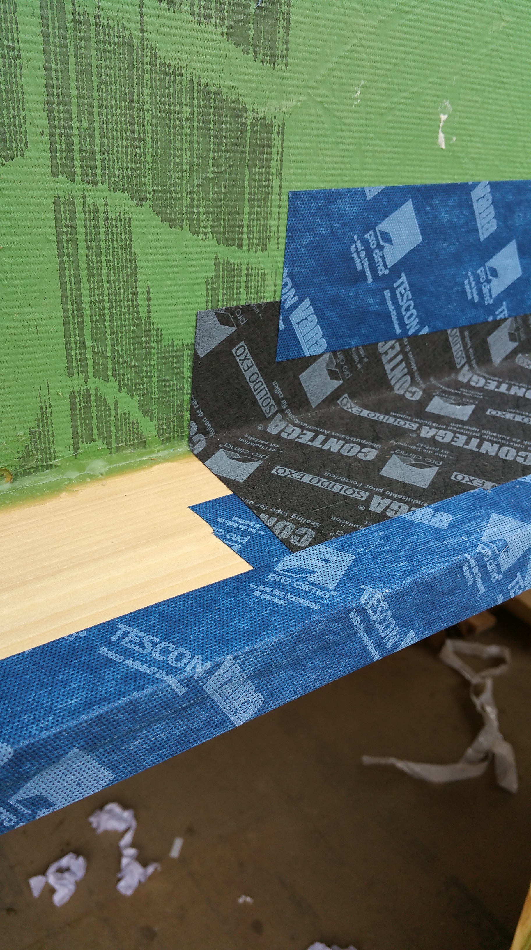 progressing across top of buck