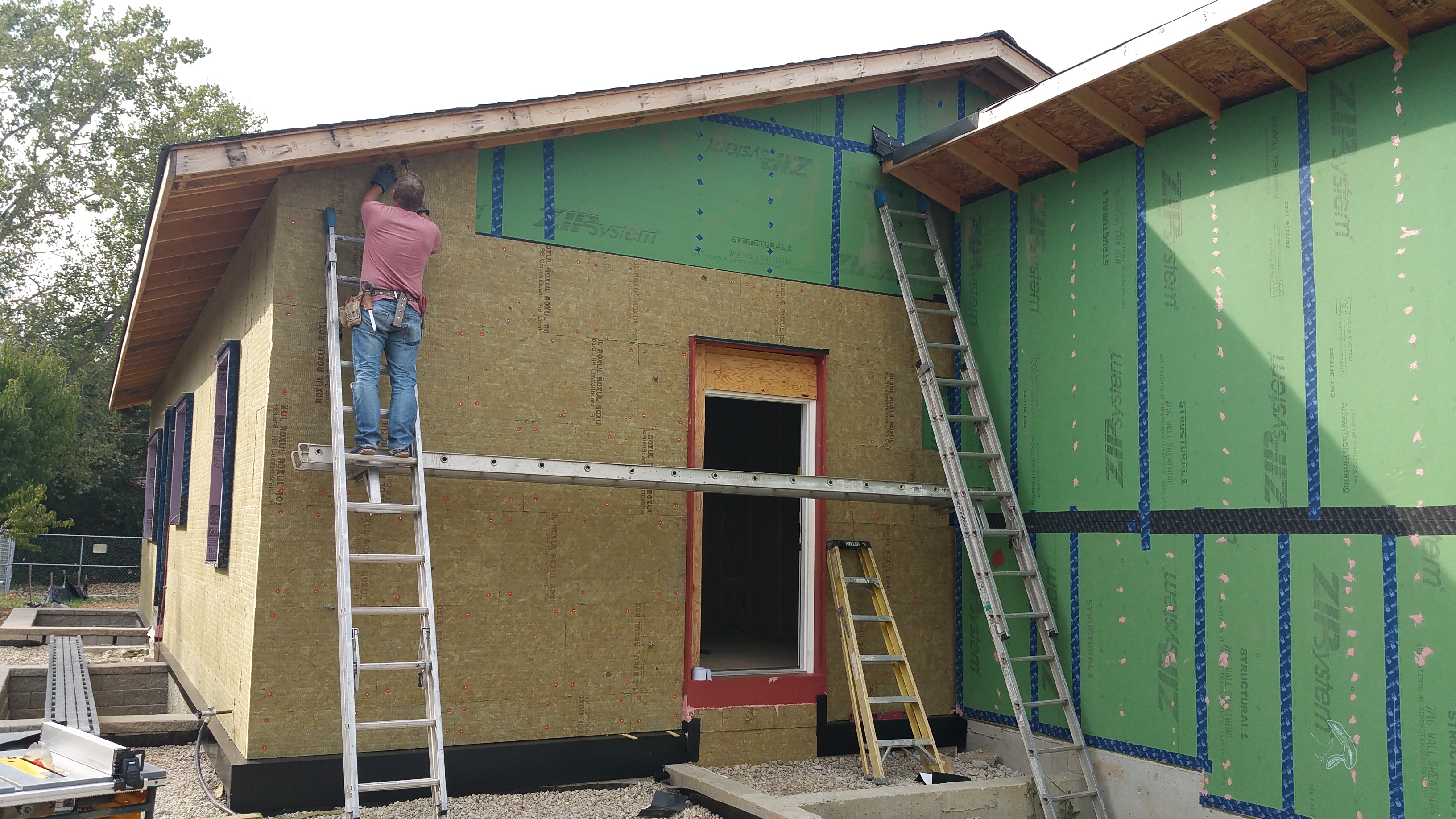 continuous insulation with Rockwool