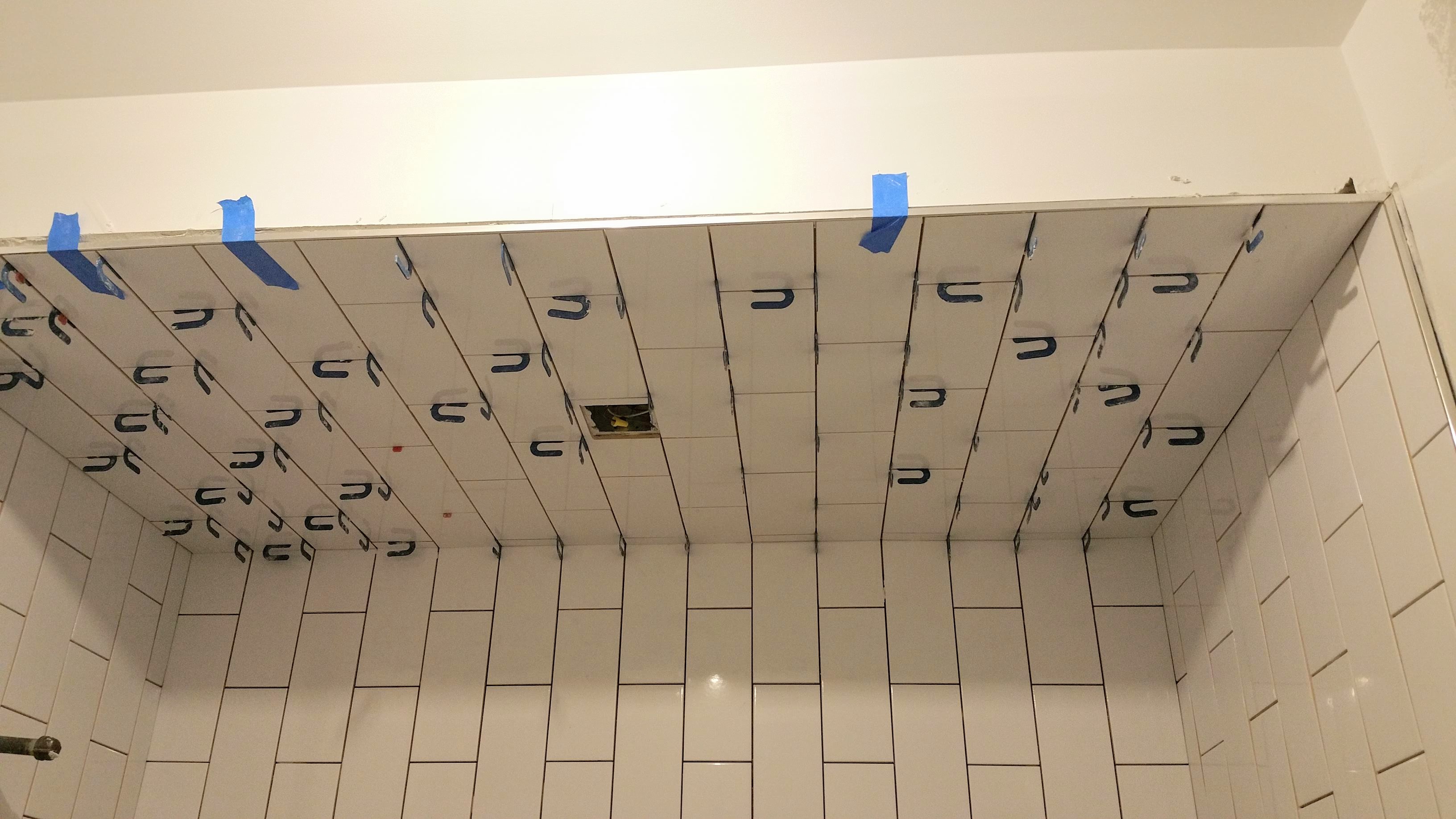 2nd shower tile going in