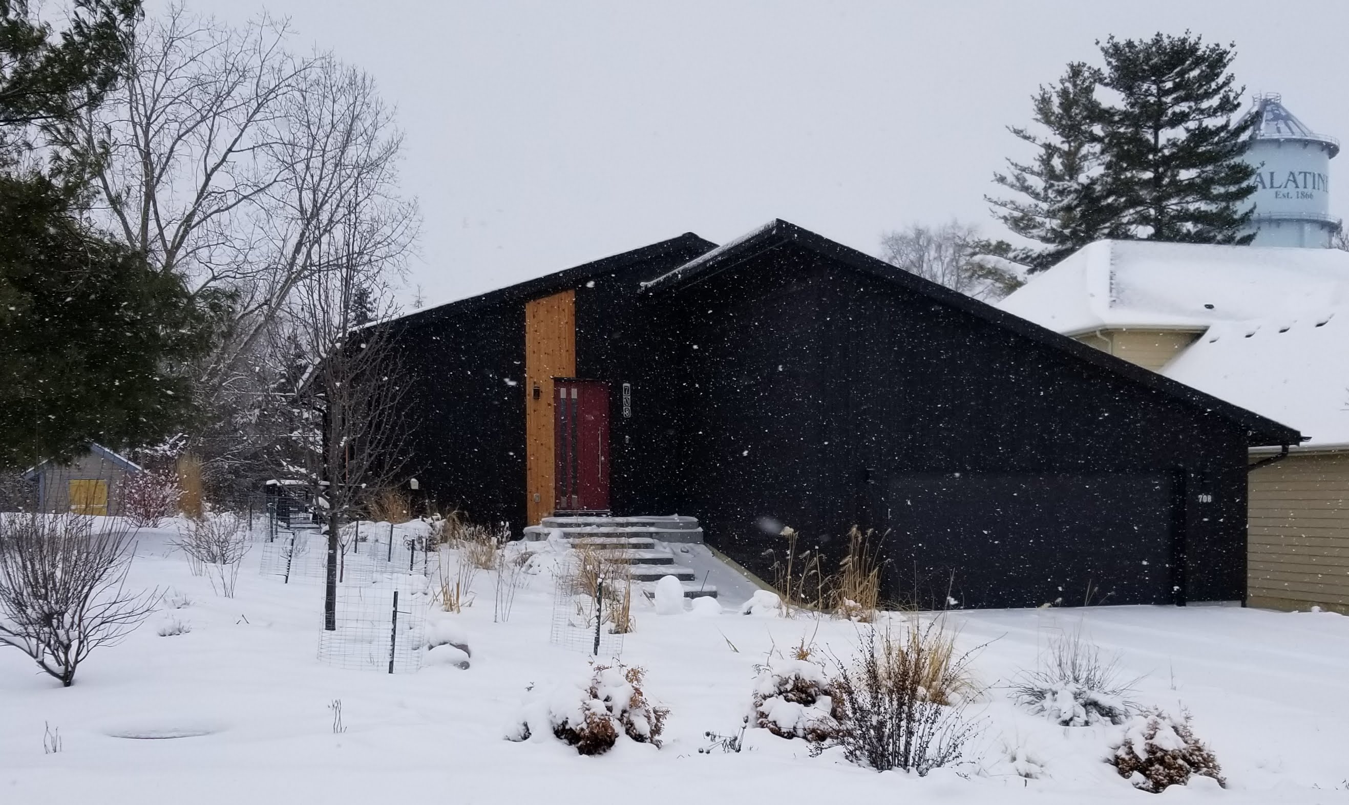 black box in snow