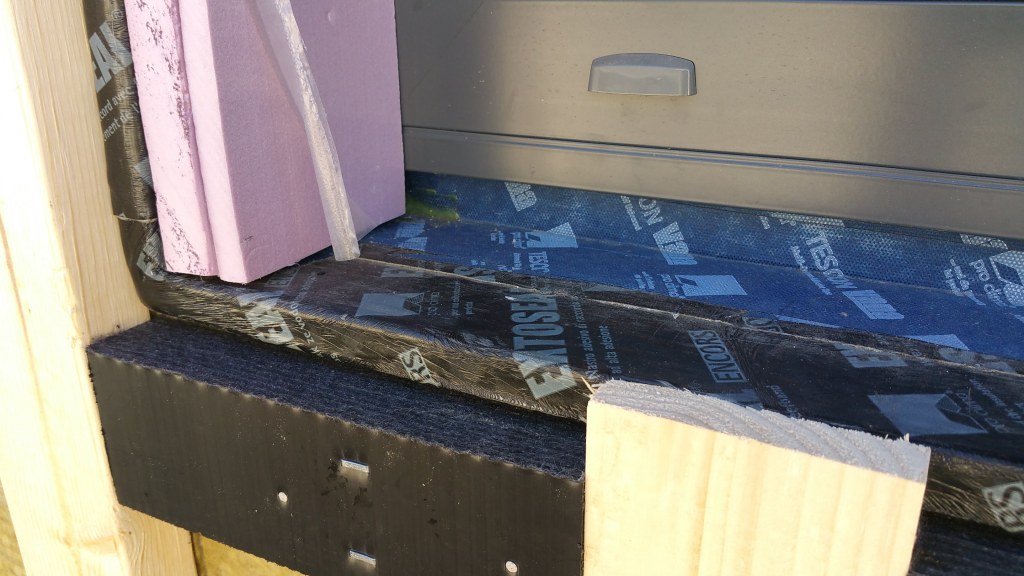 details around a passive house window