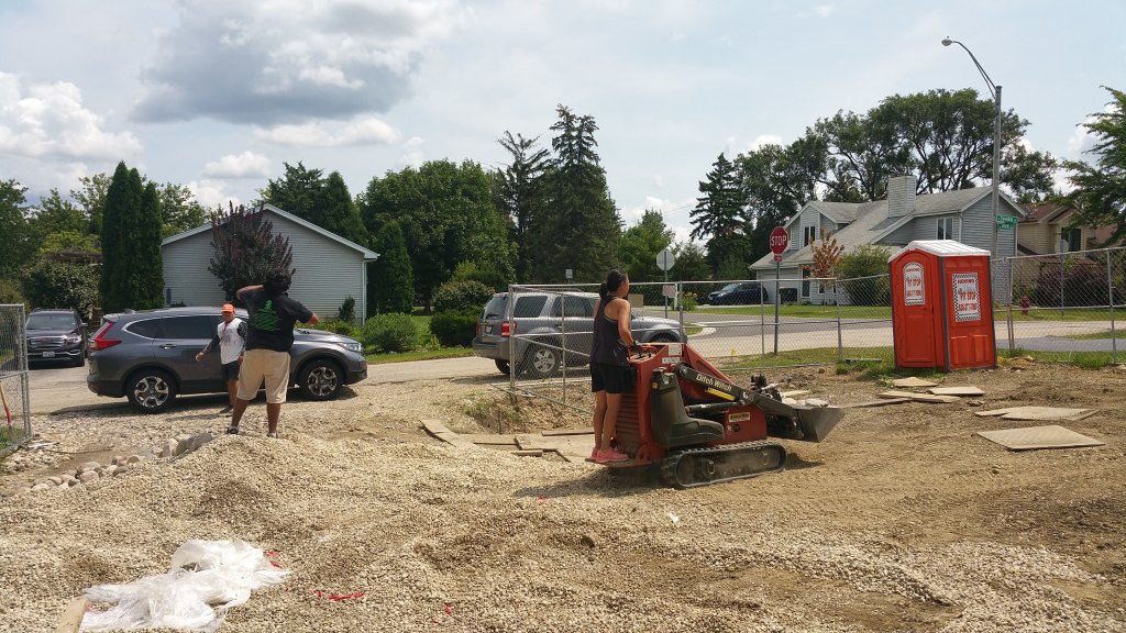 using dingo to move gravel